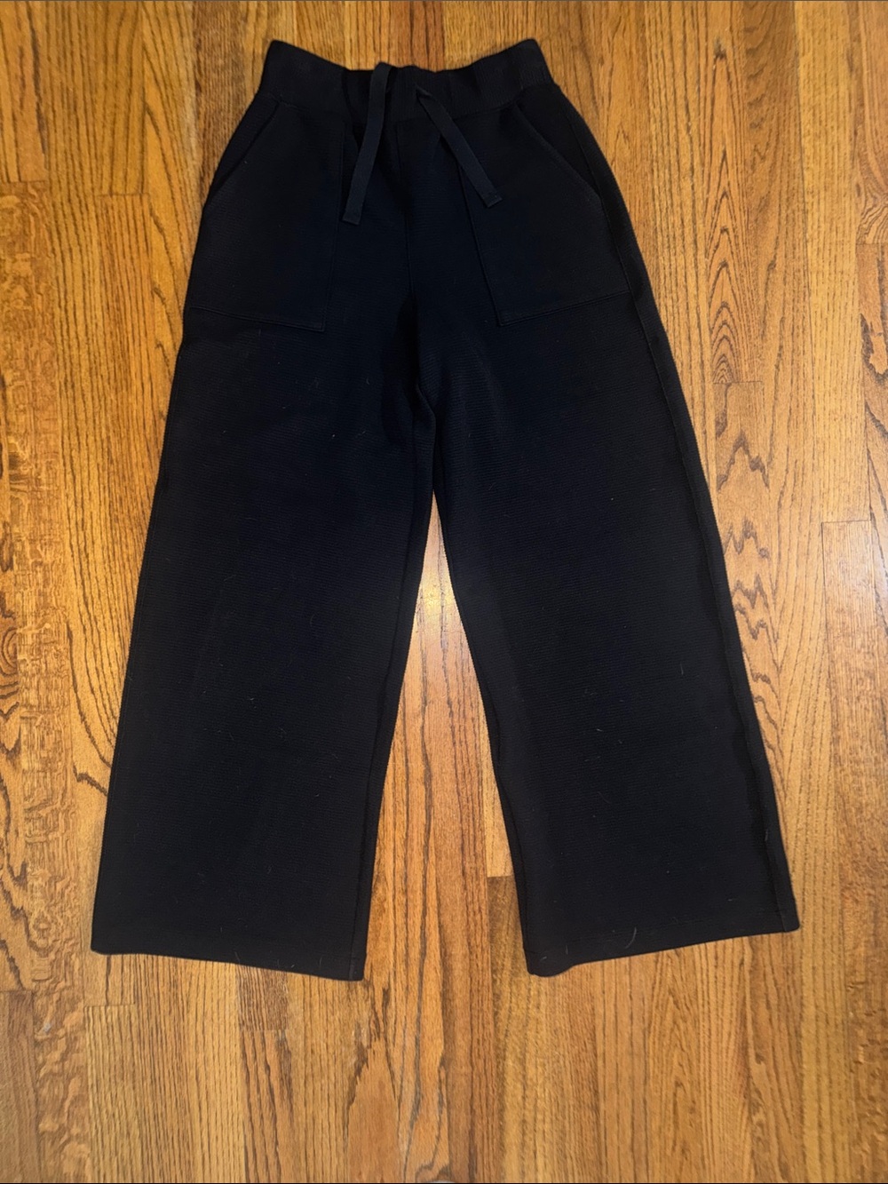 SPANX | NWT Black Rib Wide Leg Pant - Size Small